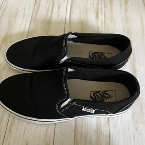 black slip on vans